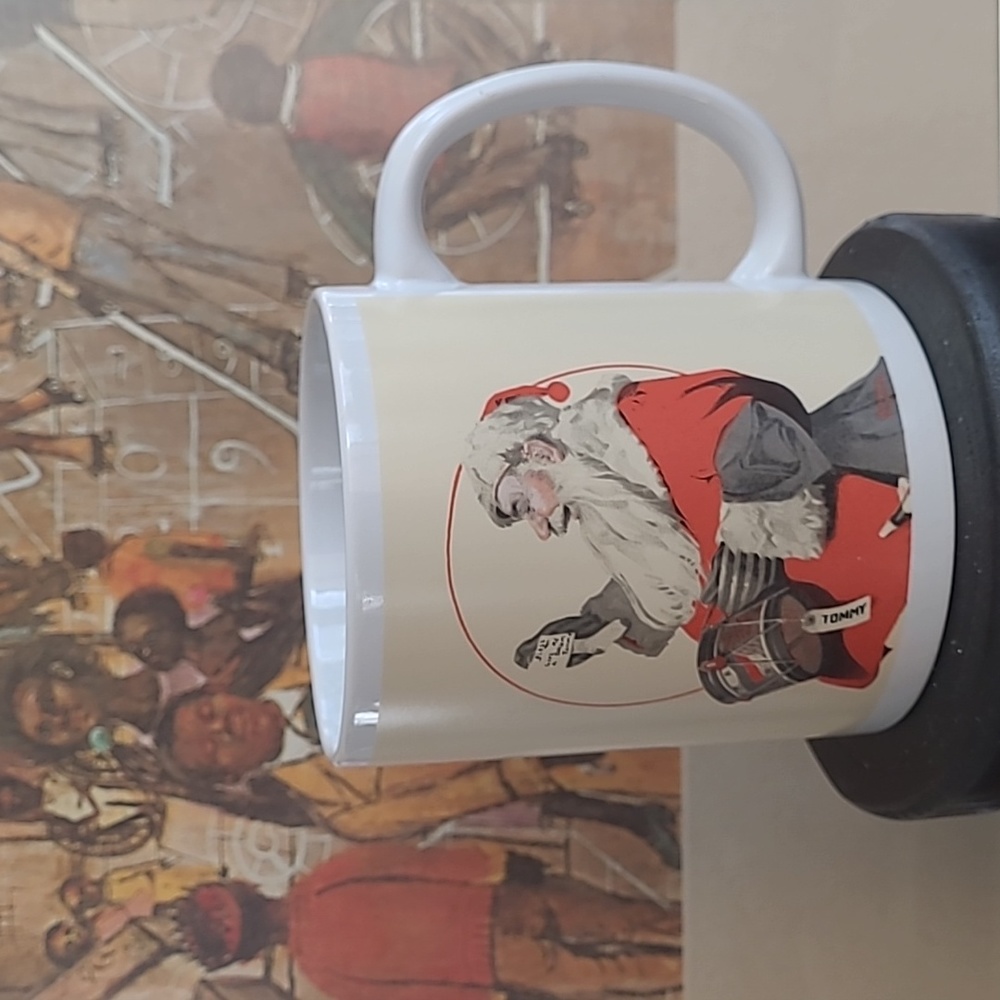 NORMAN ROCKWELL SANTA CLAUSE MUG